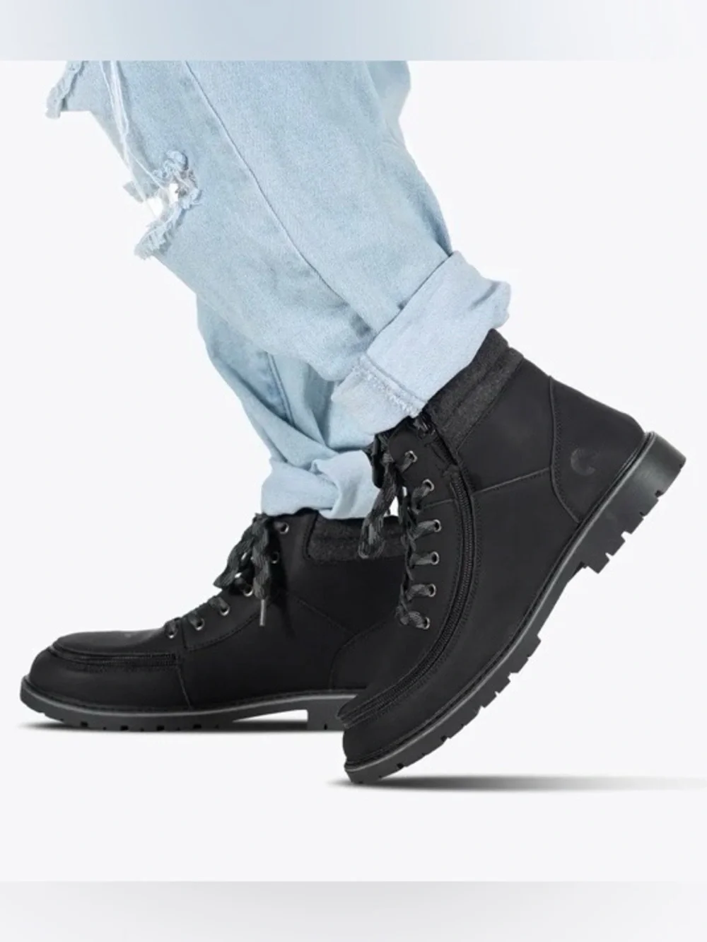 BILLY Boy’s Lug II Black Boots Size 1